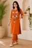 Majestic Divas Sunshine Bloom Embroidered Kurta Set