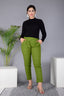 Majestic Diva's Women’s High Waist Olive Green Tapered Pants