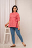 Majestic Divas Blush Petal Peplum Top