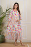 Majestic Diva's Multicolour Floral Printed Cotton Maternity Dress