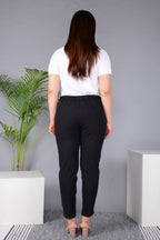 Majestic Diva's Women’s High Waist Classic Black Tapered Pants