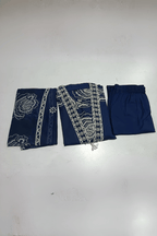 Majestic Diva's Navy Blue Floral Printed Dupatta Set