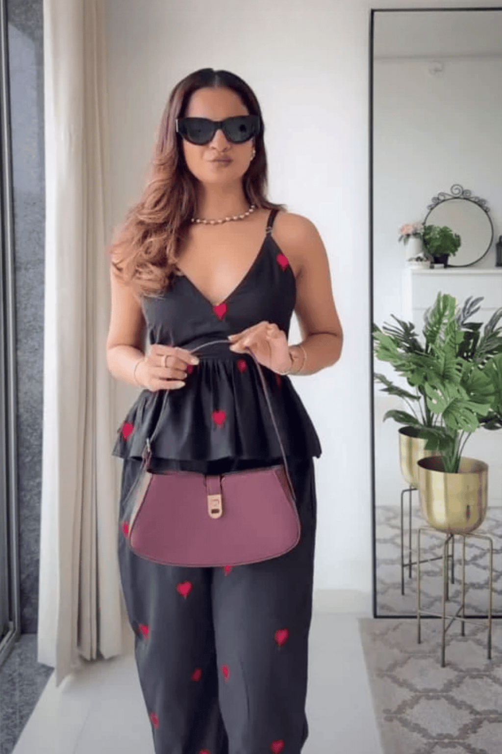 Majestic Diva's Black Embroidered Co-Ord Set