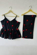 Majestic Diva's Black Embroidered Co-Ord Set