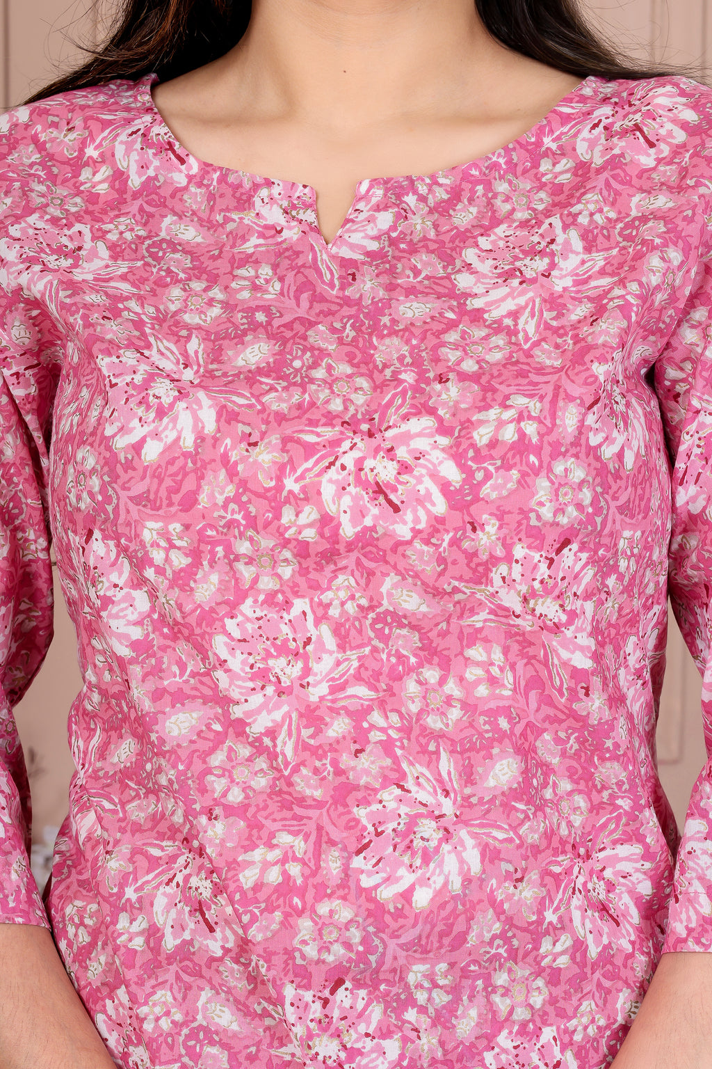 Majestic Divas Pink Floral Co-ord Set for Women
