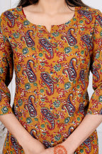 Majestic Divas Mustard Yellow Paisley Co-ord Set