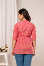 Majestic Divas Blush Petal Peplum Top