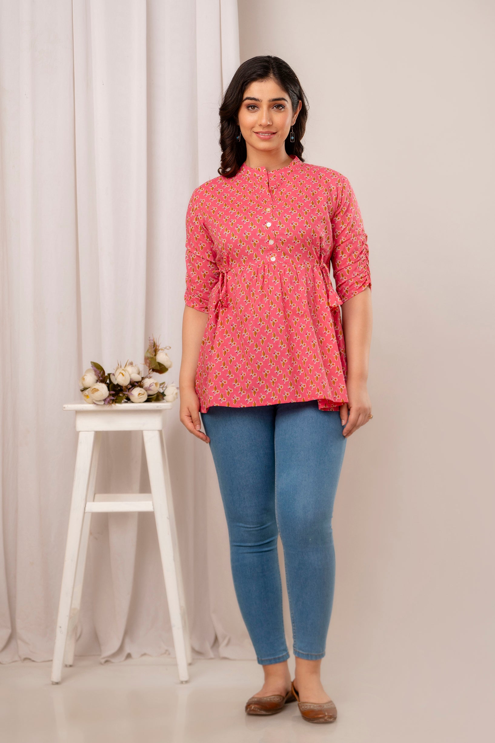 Majestic Divas Blush Petal Peplum Top Secondary image