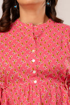 Majestic Divas Blush Petal Peplum Top