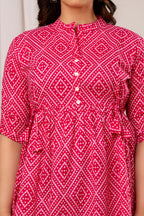 Majestic Divas Ruby Ikat Peplum Top
