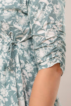 Majestic Divas Sage Bloom Peplum Top