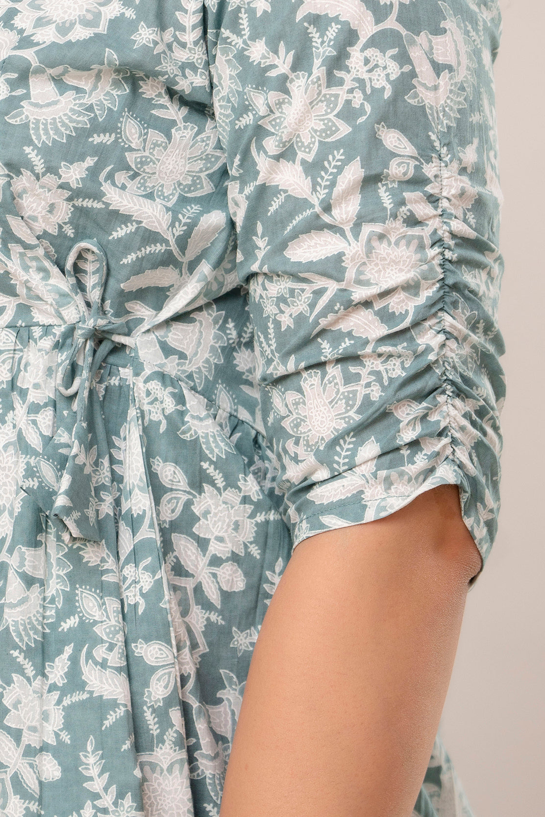 Majestic Divas Sage Bloom Peplum Top