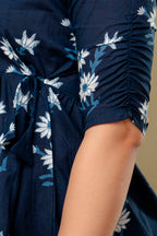 Majestic Divas Midnight Bloom Peplum Top